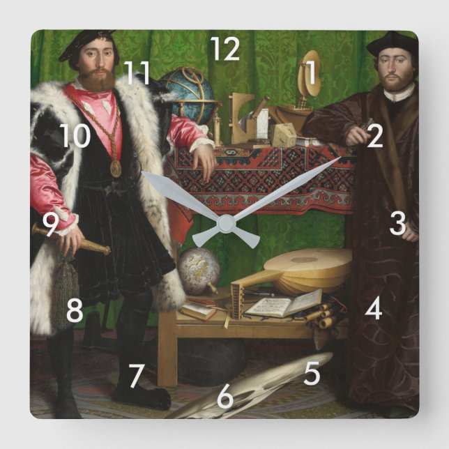 Horloge Carrée Les Ambassadeurs, Holbein the Younger (Recto)