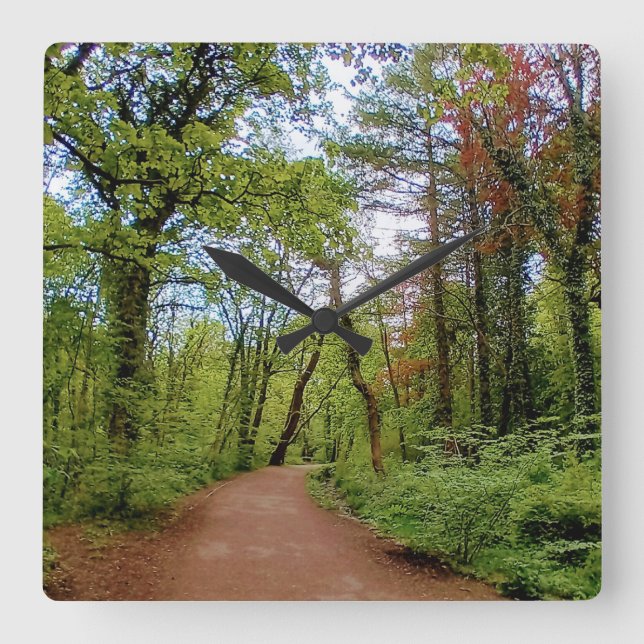 Horloge Carrée Les bois (Recto)