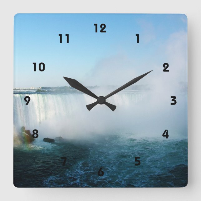Horloge Carrée Les chutes du Niagara. (Recto)