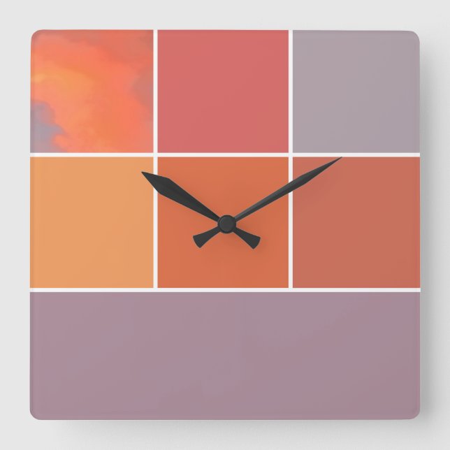 Horloge Carrée Les Colors du Mexique (Recto)