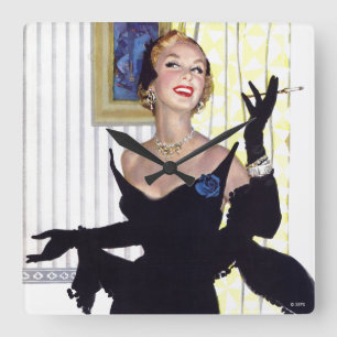 Horloge Carrée Les femmes intelligentes sont dangereuses aussi