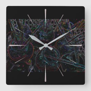 Horloge Carrée Les jarres du peintre