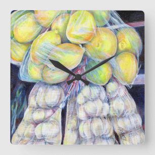 Horloge Carrée Les Merveilles des Marchés Occidentaux, Singapour