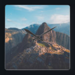 Horloge Carrée Les monuments | Machu Picchu, Pérou<br><div class="desc">Cette photo de Getty Images extraordinaire montre Machu Picchu,  Pérou.</div>