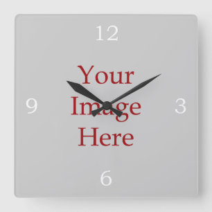 Horloge Carrée Les nombres créent vos propres