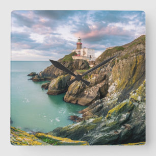 Horloge Carrée Les phares Baily Lighthouse Dublin, Irlande