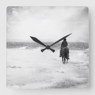 Horloge Carrée Les temps de tempête