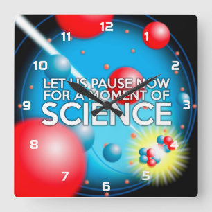 HORLOGE CARRÉE LET US PAUSE NOW