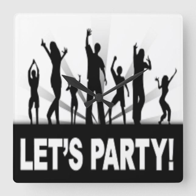 HORLOGE CARRÉE "LET'S PARTY" DANCERS (Recto)