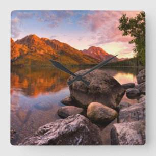 Horloge Carrée Lever de soleil