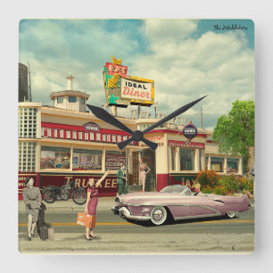 Horloge Carrée L'Hitchhickers