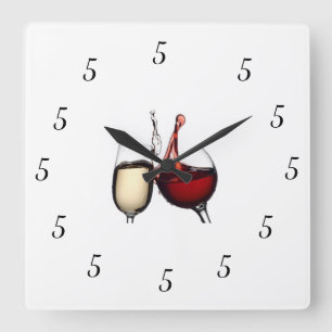 HORLOGE CARRÉE **L'HORLOGE DE 5:00*** QUI L'A VRAIMENT "TOUTE LA 