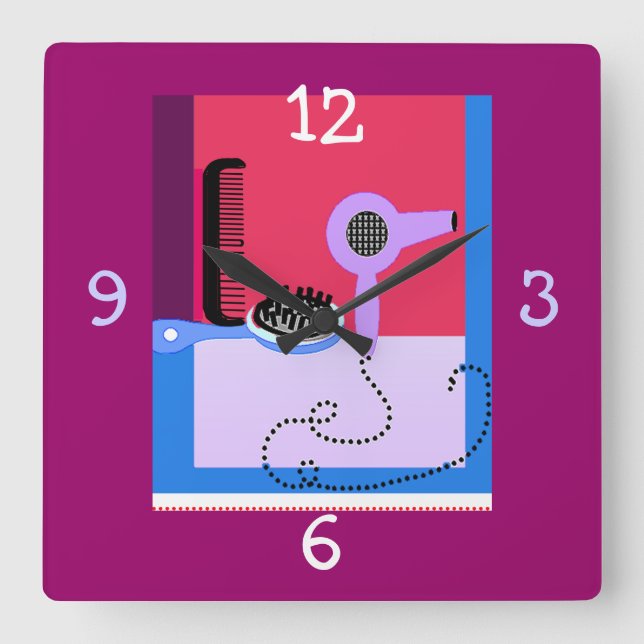 Horloge Carrée L'horloge du coiffeur (Recto)