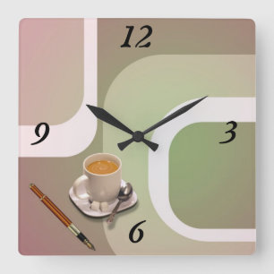 Horloge Carrée L'horloge murale du jour du patron !