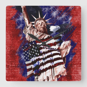 Horloge Carrée Liberté Pour Tous