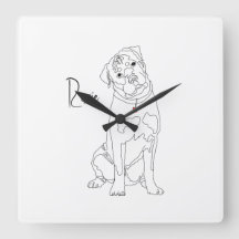 Ligne Art Rottweiler avec nom