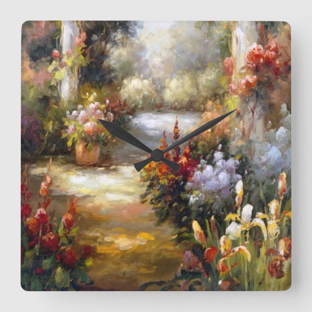 Horloge Carrée Ligne de mémoire I (Recto)