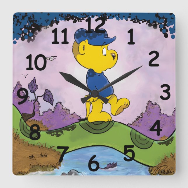 Horloge Carrée Livre d'images Ferald (Recto)