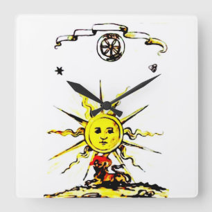 HORLOGE CARRÉE LIVRE PERDU DE NOSTRADAMUS