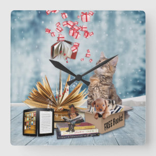 Horloge Carrée Livres gratuits