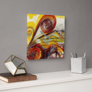 Horloge Carrée L'oeil de Dieu par Georgiana Houghton