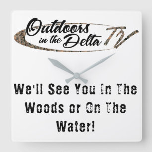 Horloge Carrée Logo de Camo