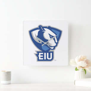 Horloge Carrée Logo Eastern Illinois University Panthers