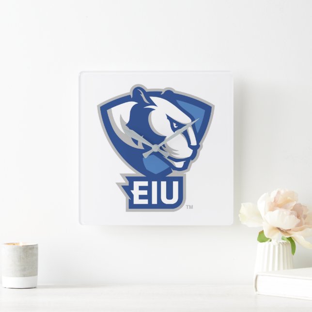 Horloge Carrée Logo Eastern Illinois University Panthers (Maison)
