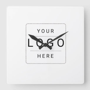 Horloge Carrée Logo personnalisé