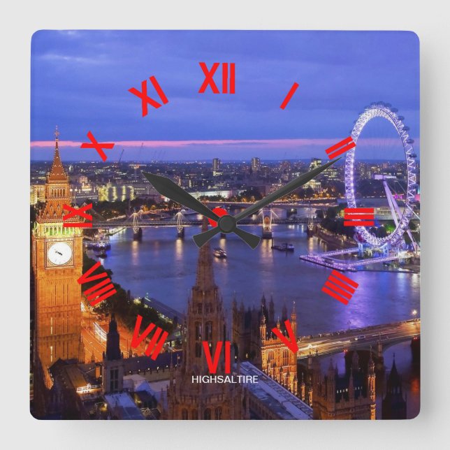 Horloge Carrée london clock by highsaltire (Recto)