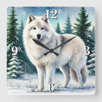 Loup d'hiver majestueux