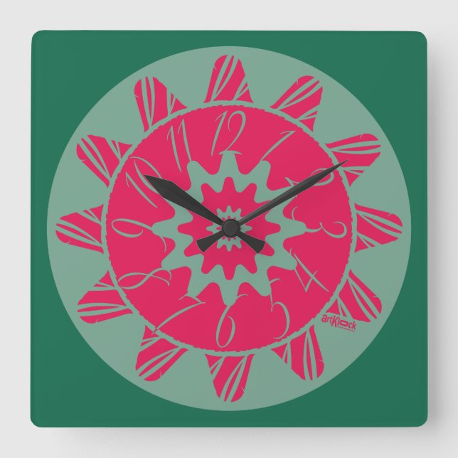 HORLOGE CARRÉE LOVE ART KLOCK GEONUMBERSTRIC Y MASANSER (Recto)