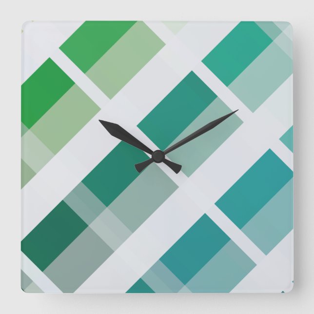 Horloge Carrée LOVE FUTURE MULTICOLOR INCLINED by masanser (Recto)