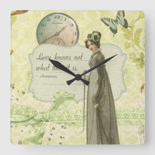 Horloge Carrée Love Knows