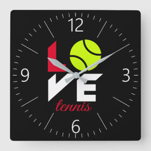 Horloge Carrée Love tennis