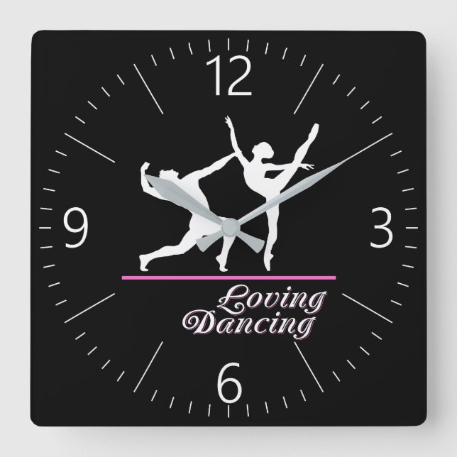 Horloge Carrée Loving (Recto)