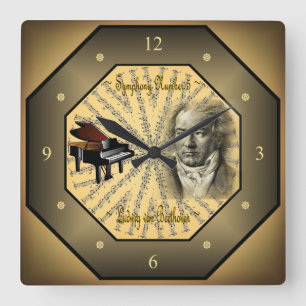 Horloge Carrée Ludwig van Beethoven