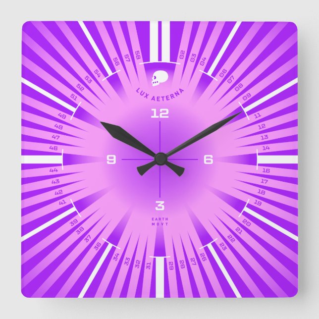Horloge Carrée Lumière éternelle (Recto)