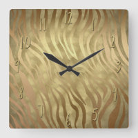 Luxueux Luxe Or Safari Jungle Zèbre Glam