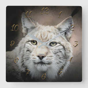 Horloge Carrée Lynx