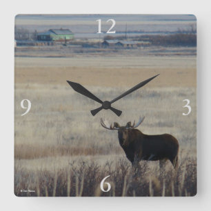 Horloge Carrée M3 Bull Moose sur Farmland