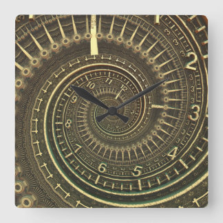 Horloge Carrée Machine à temps vintage