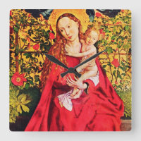 MADONNA OF THE ROSE BOWER, PINK FUCHSIA GEMS, Whit