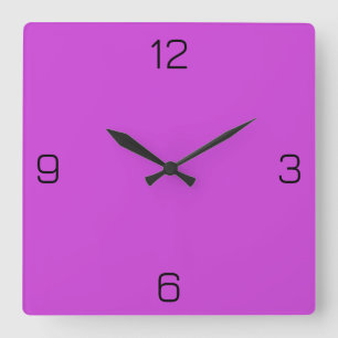 Horloge Carrée Magenta / Bright Purple CE43D8 et option pour le n