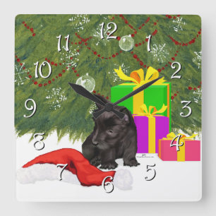 Horloge Carrée Magie de Noël