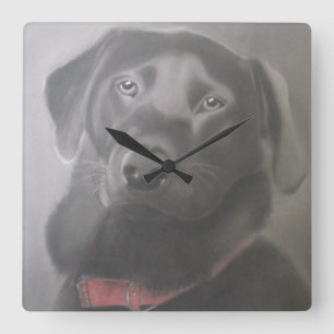 Horloge Carrée Magnifique Labrador Retriever