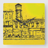 Maisons et maisons de Yellowville et château d'eau