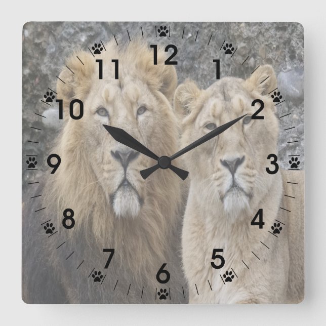 Horloge Carrée Majestic (Recto)