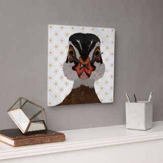 HORLOGE CARRÉE MALLARD
