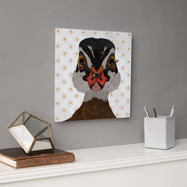 HORLOGE CARRÉE MALLARD (Bureau)